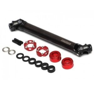 Boom Racing BADASS™ Heavy Duty Steel Center Drive Shaft 101-131mm (Pin to Pin) 1Pc [Recon G6 Certified] for Axial SMT10™ Grave Digger Monster Jam Truck