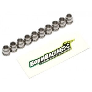 Boom Racing BADASS Heavy Duty Rust-Resistant Stainless Steel Flanged Pivot Ball For Rod Ends (5.8x3x7.4mm) 10pcs [RECON G6 The Fix Certified]