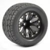 FASTRAX 1:10 MT EAGLE MOUNTED 6-SPOKE BLACK BEARING (PR)