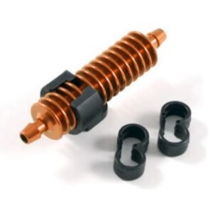 FASTRAX 1/8TH EXHAUST GAS COOLER BURNT ORANGE w/MOUNTS