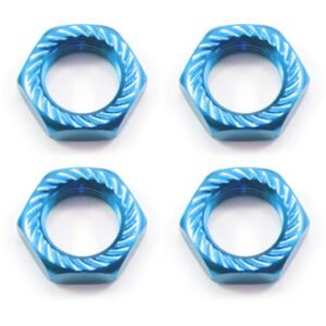 Fastrax 17mm X 1.25 Blue Serrated Wheel Nuts (4Pcs)