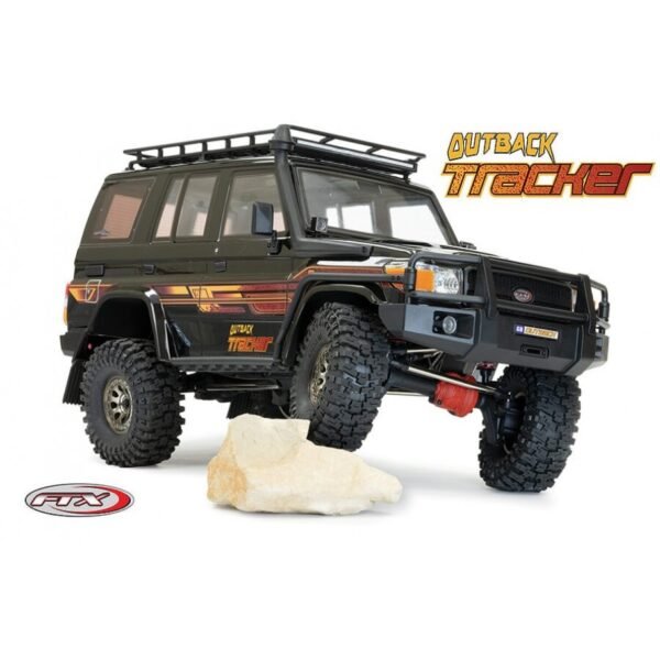 FTX OUTBACK TRACKER 4X4 RTR 1:10 TRAIL CRAWLER - BLACK (FREE Interior Set w/painted driver figure included)