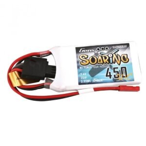 Gens ace G-Tech Soaring 450mAh 7.4V 30C 2S1P Lipo Battery Pack with JST-SYP Plug