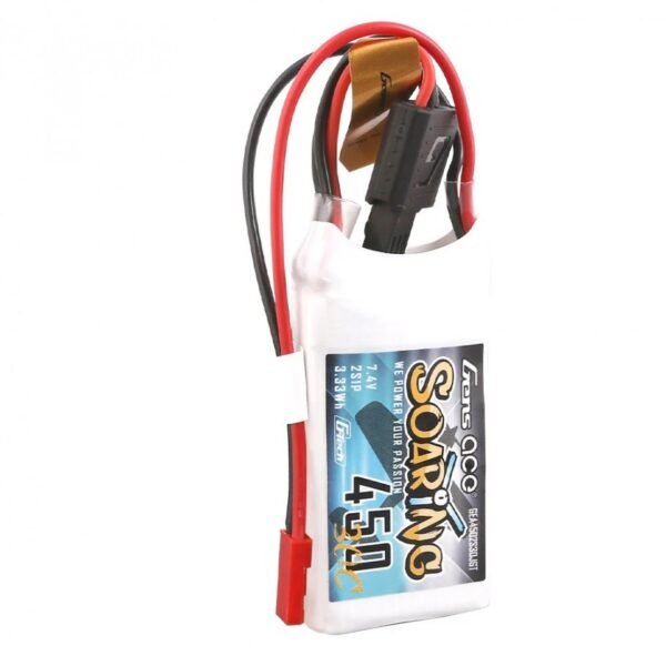 Gens ace Soaring 450mAh 11.1V 30C 3S1P Lipo Battery Pack with JST-SYP Plug - Image 2