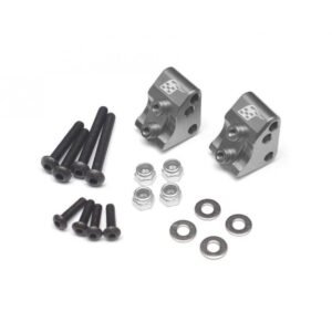 Boom Racing Aluminum AR44 Link Mounts for SCX10 II (2) Gun Metal for Axial SCX10 II