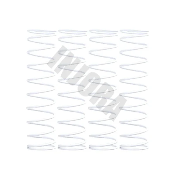 INJORA 4pcs 60*15mm Metal Shock Absorber Springs For 1/10 RC Crawler (White)