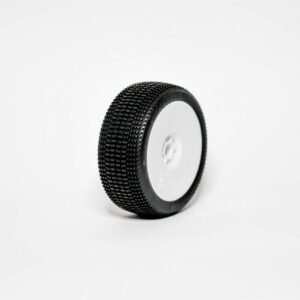 WIND MEDIUM/SOFT "B1" 1/8 BUGGY PRE-MOUNTED WHITE 2PCS