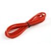 Pure-Silicone Wire 12AWG 1m (Translucent Red)