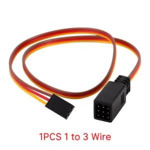 INJORA RC Servo JR Plug Extension Wire Cable 1 to 3 for RC (35cm)