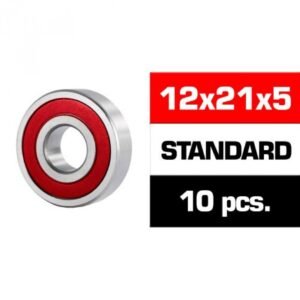 12X21X5MM KIT RODAMIENTOS "HS" TAPAS GOMA (10U.)