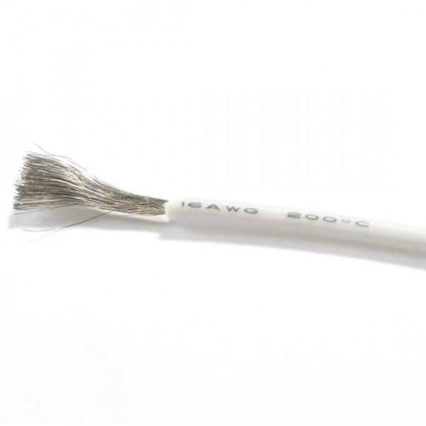 Stranded Wire Hookup Cable 16awg Withe (1M)