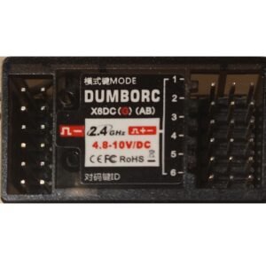 Alternative view of DUMBORC X6DCG 2.4G 6CH receptor FHSS (light)