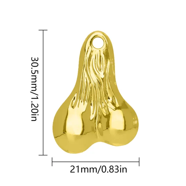 INJORA Metal Dangler Balls Truck Nuts For 1/18 1/24 RC Vehicles (GOLD) - Image 7