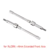 INJORA +4mm Steel Dogbone Shafts Overdrive Worm Gears for INJORA +4mm Extended SCX24 Axles (Front)