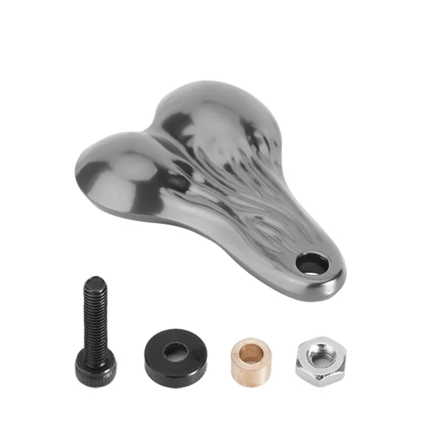 INJORA Metal Dangler Balls Truck Nuts For 1/18 1/24 RC Vehicles (BLACK CHROME) - Image 6