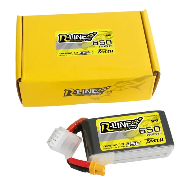 Tattu R-Line 650mAh 11.1V 3S1P 95C Lipo Battery - Image 2
