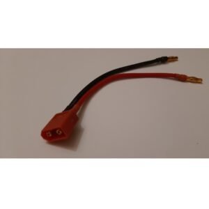 CHARGE LEAD - XT-60 - 14AWG SILICONE WIRE - 12CM - 1 PC