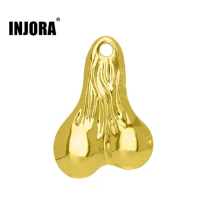 INJORA Metal Dangler Balls Truck Nuts For 1/18 1/24 RC Vehicles (GOLD)