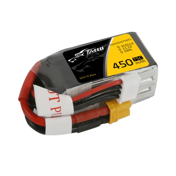 Tattu 450mAh 3S1P 11.1V 75C Lipo Battery Pack with XT30 - Image 5