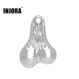 INJORA Metal Dangler Balls Truck Nuts For 1/18 1/24 RC Vehicles (SILVER)