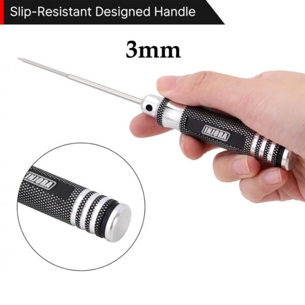 INJORA RC Screwdriver Tool with Rotating End Cap, Hexagon Head Screwdrive Wrenche 3 mm