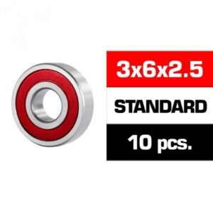 3X6X2.5MM "HS" RUBBER SEALED BEARING SET (10PCS)