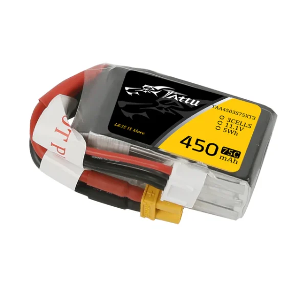 Tattu 450mAh 3S1P 11.1V 75C Lipo Battery Pack with XT30 - Image 4