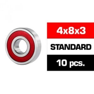 4X8X3MM KIT RODAMIENTOS "HS" TAPAS GOMA (10U.)