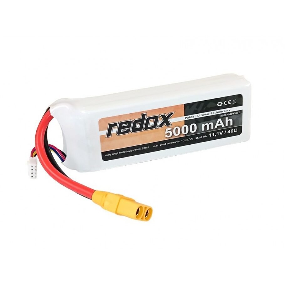 Redox 5000 mAh 11,1V 40C XT-90 - LiPo pack
