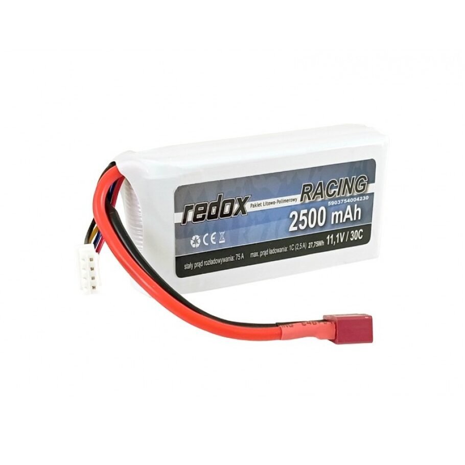Redox 2500 mAh 11,1V 30C DEAN Racing softpack - pakiet LiPo