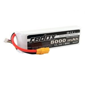 REDOX LIPO 8000 mAh 11,1V 80C XT-90