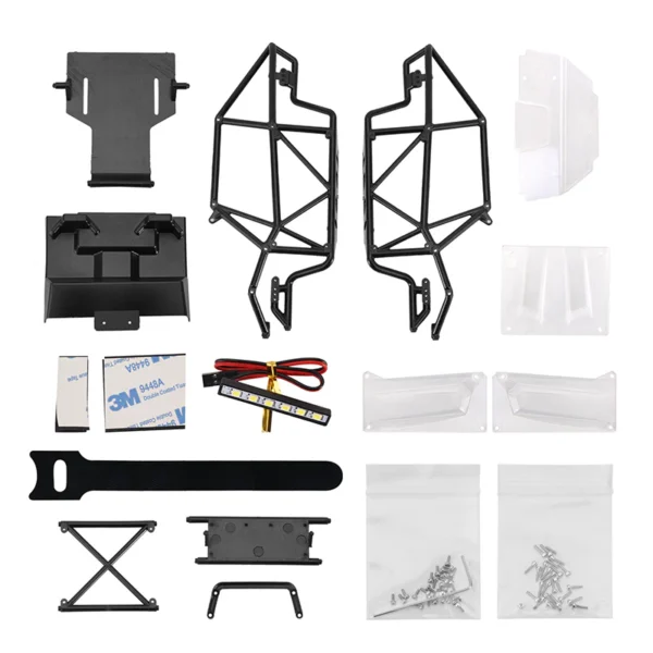 INJORA Nylon Rock Buggy Roll Cage Body Shell Chassis Kit for 1/24 SCX24 - Image 5