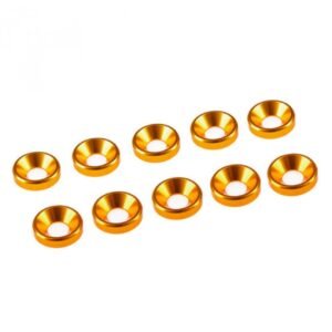 3 mm ALU.WASHER GOLD (10pcs.)