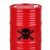 PLASTIC OIL BARREL FOR CRAWLERS -1PC SET Red TTM00411