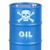 PLASTIC OIL BARREL FOR CRAWLERS -1PC SET Blue