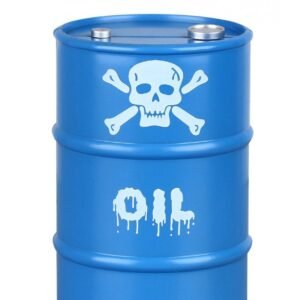 PLASTIC OIL BARREL FOR CRAWLERS -1PC SET Blue