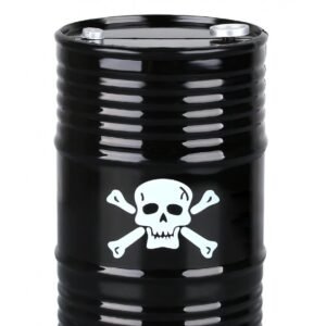PLASTIC OIL BARREL FOR CRAWLERS -1PC SET Black