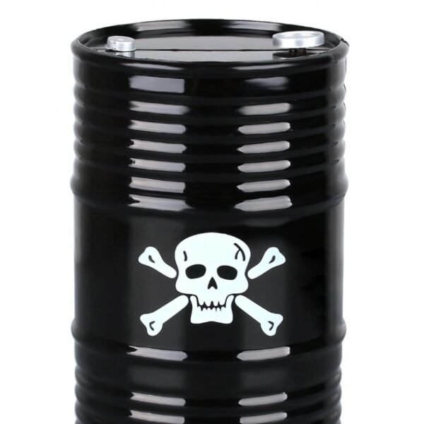 PLASTIC OIL BARREL FOR CRAWLERS -1PC SET Black