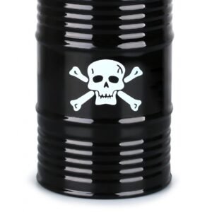Alternative view of PLASTIC OIL BARREL FOR CRAWLERS -1PC SET Black