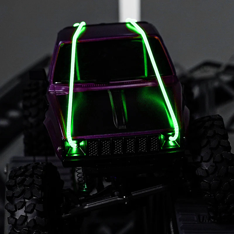 INJORA Flexible Cuttable LED Strip Lights for RC Cars (Green) - Image 2