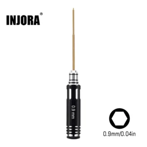 INJORA 0.04" 0.9mm Hexagon Screwdriver for 1/24 1/18 RC Crawlers