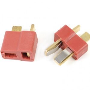 Deans T Plug (1 male/1 female) Red