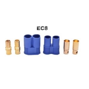 EC8 CONNECTOR, MALE + FEMALE