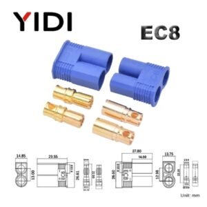 Alternative view of EC8 CONNECTOR, MALE + FEMALE