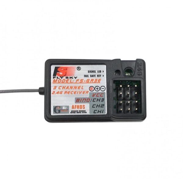 Recetor Flysky FS-GR3E 3 canais 2.4G GR3E com Failsafe