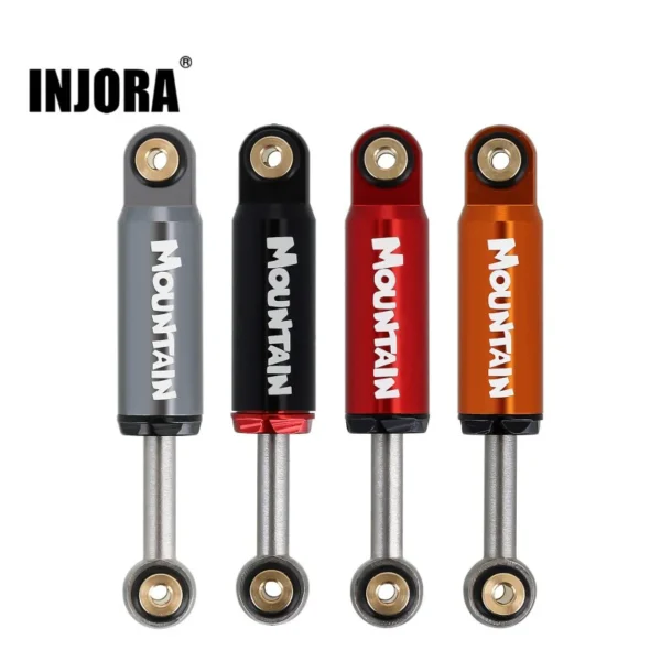 INJORA 32mm Internal Spring Air Damper Shock Absorbers For Axial SCX24 (4pcs)(Black) - Image 3