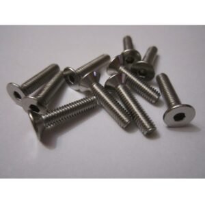 Head metal Flat Hex Screw M4x18mm (set 10) inox