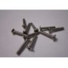 Head Inox Flat Hex 0.50" 1,27mm Screw M2x12mm - 10pcs / set plugada TTM00604 inox plugada