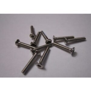 Head Inox Flat Hex Screw M2x12mm-10pcs / set