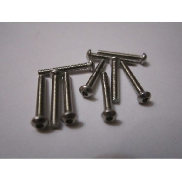Head Inox Button Hex Screw M2x14mm-10pcs / set